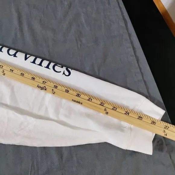 Vineyard Vines Long Sleeve Men XXL Whale Pullover Spellout Shirt Y2K Retro *READ - Picture 8 of 10